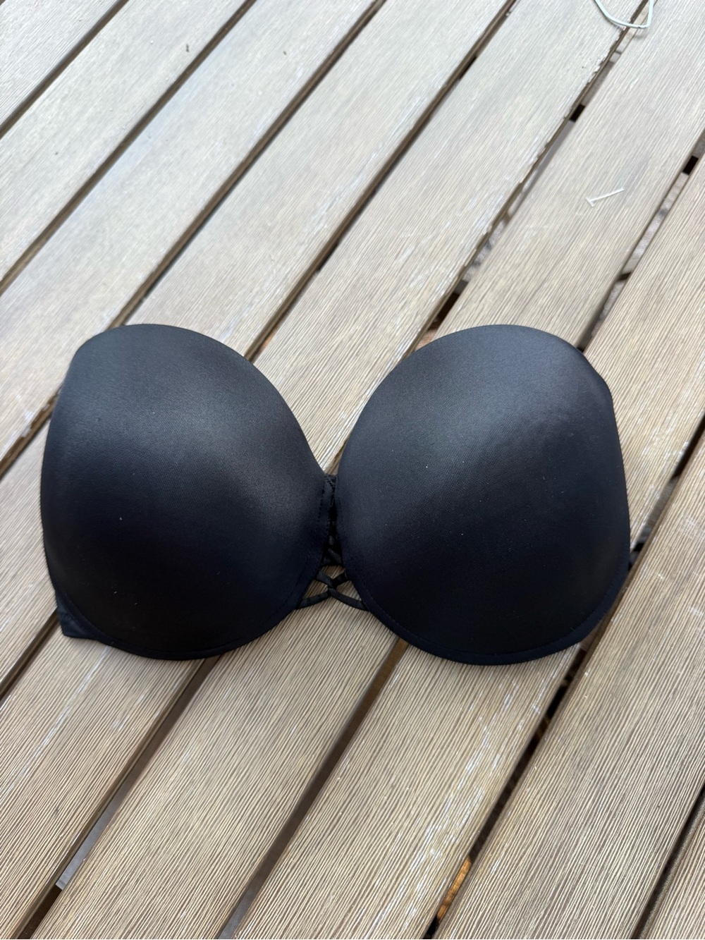 Wacoal Red Carpet Black Strapless Underwire Bra 36DD
